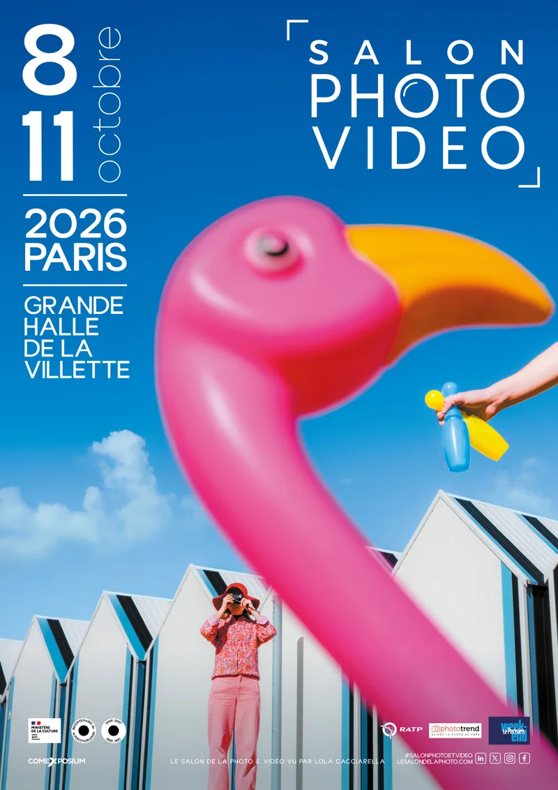 Affiche 2026 du Salon Photo & Vidéo, photographie de Lola Cacciarella